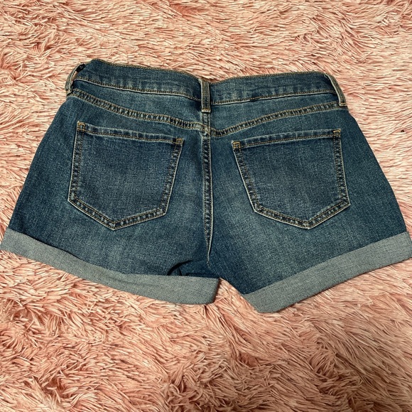 Cuffed Old Navy blue jean shorts. - Picture 2 of 3